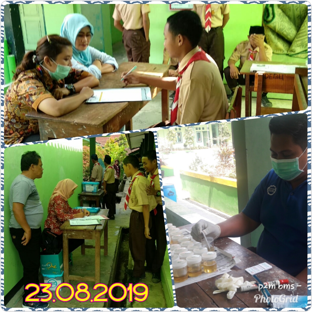 PEMBERDAYAAN MASYARAKAT MELALUI TES URINE LINGKUNGAN PENDIDIKAN - SMP NEGERI 2 SUMPIUH PEMBERDAYAAN MASYARAKAT MELALUI TES URINE LINGKUNGAN PENDIDIKAN - SMP NEGERI 2 SUMPIUH