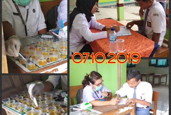 PEMBERDAYAAN MASYARAKAT MELALUI TES URINE LINGKUNGAN PENDIDIKAN - MA MA'ARIF KEBASEN
