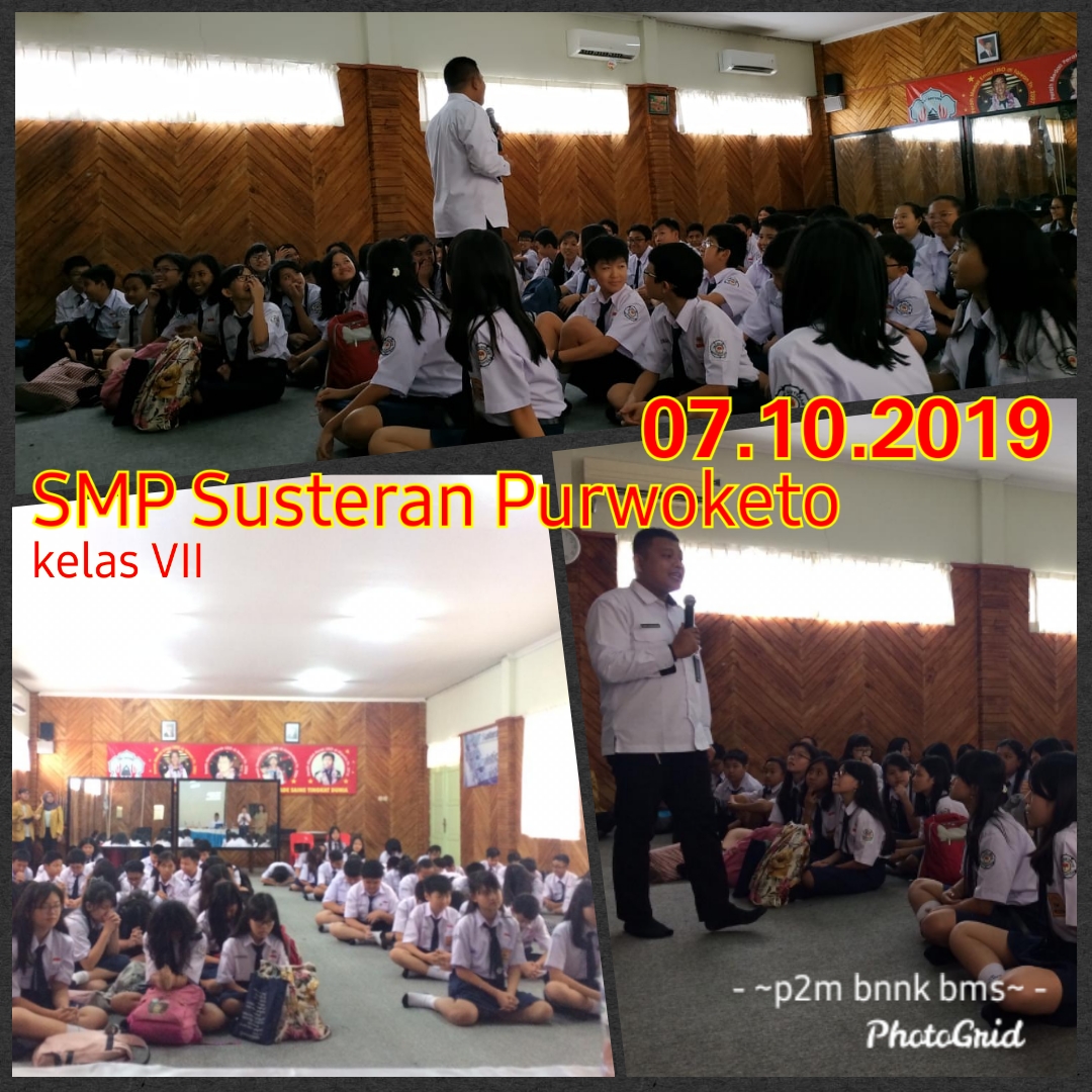 PENYULUHAN P4GN DI SMP SUSTERAN PURWOKERTO PENYULUHAN P4GN DI SMP SUSTERAN PURWOKERTO