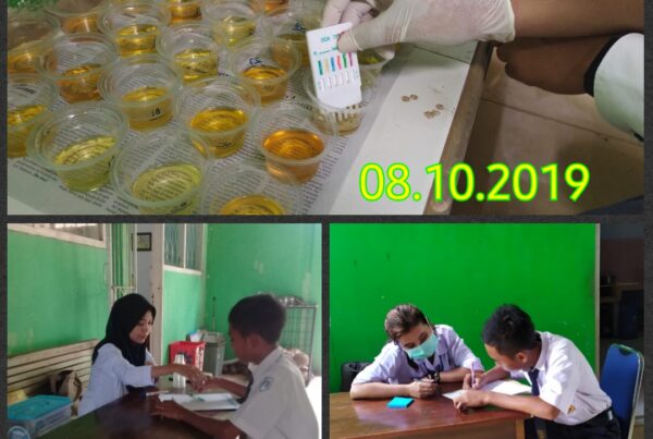 PEMBERDAYAAN MASYARAKAT MELALUI TES URINE LINGKUNGAN PENDIDIKAN - SMP NEGERI 2 KEBASEN
