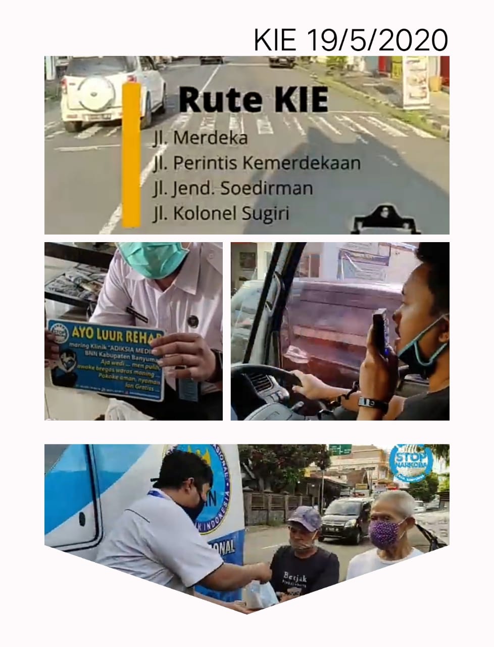 KIE KELILING KONTEN NARKOBA/COVID 19, PEMBAGIAN MASKER DAN STIKER STOP NARKOBA SERTA BAKTI SOSIAL PEMBAGIAN MAKANAN BUKA PUASA KIE KELILING KONTEN NARKOBA/COVID 19, PEMBAGIAN MASKER DAN STIKER STOP NARKOBA SERTA BAKTI SOSIAL PEMBAGIAN MAKANAN BUKA PUASA