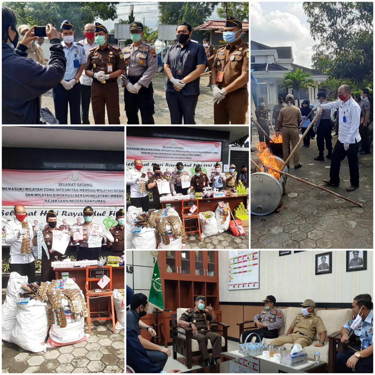 PEMUSNAHAN BARANG BUKTI DI KEJAKSAAN NEGERI BANYUMAS PEMUSNAHAN BARANG BUKTI DI KEJAKSAAN NEGERI BANYUMAS
