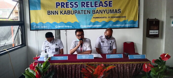 PRESS RELEASE AKHIR TAHUN 2020, BADAN NARKOTIKA NASIONAL KABUPATEN BANYUMAS PRESS RELEASE AKHIR TAHUN 2020, BADAN NARKOTIKA NASIONAL KABUPATEN BANYUMAS