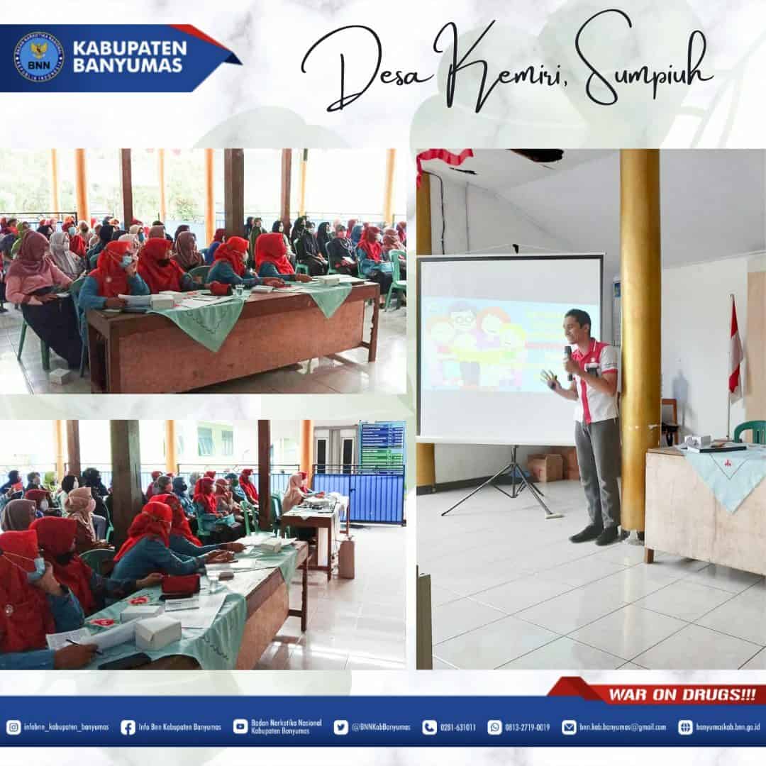 BNNK Banyumas Berikan Penyuluhan Bahaya Narkoba Kepada Ibu-Ibu PKK Desa Kemiri, Kecamatan Sumpiuh BNNK Banyumas Berikan Penyuluhan Bahaya Narkoba Kepada Ibu-Ibu PKK Desa Kemiri, Kecamatan Sumpiuh