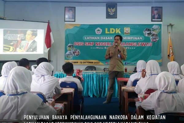 Penyuluhan Bahaya Narkoba LDK OSIS SMPN 1 Karanglewas