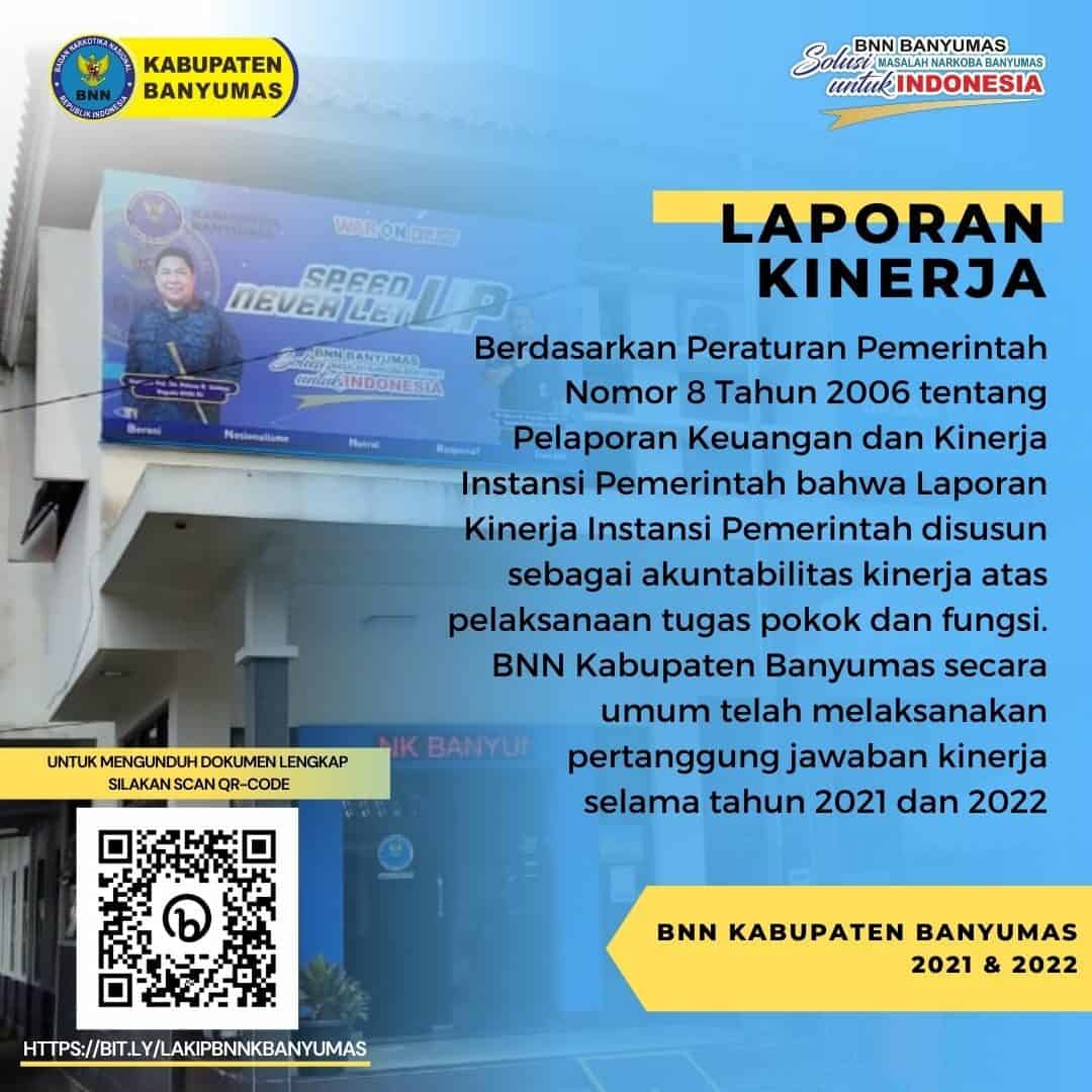 Laporan Kinerja BNN Kabupaten Banyumas Laporan Kinerja BNN Kabupaten Banyumas