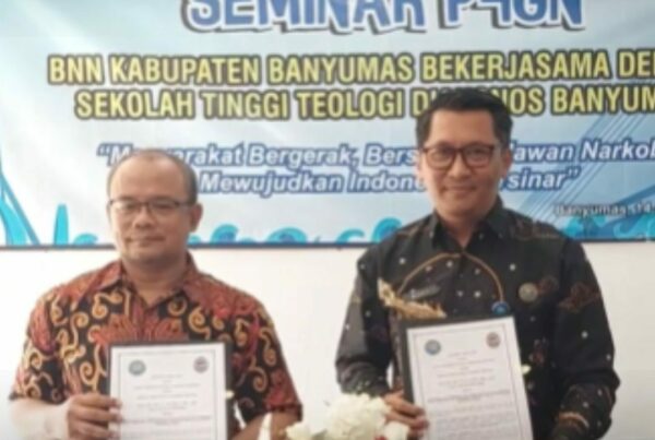 Penandatanganan Perjanjian Kerja Sama Antara BNNK Banyumas dengan STT Diakonos Banyumas