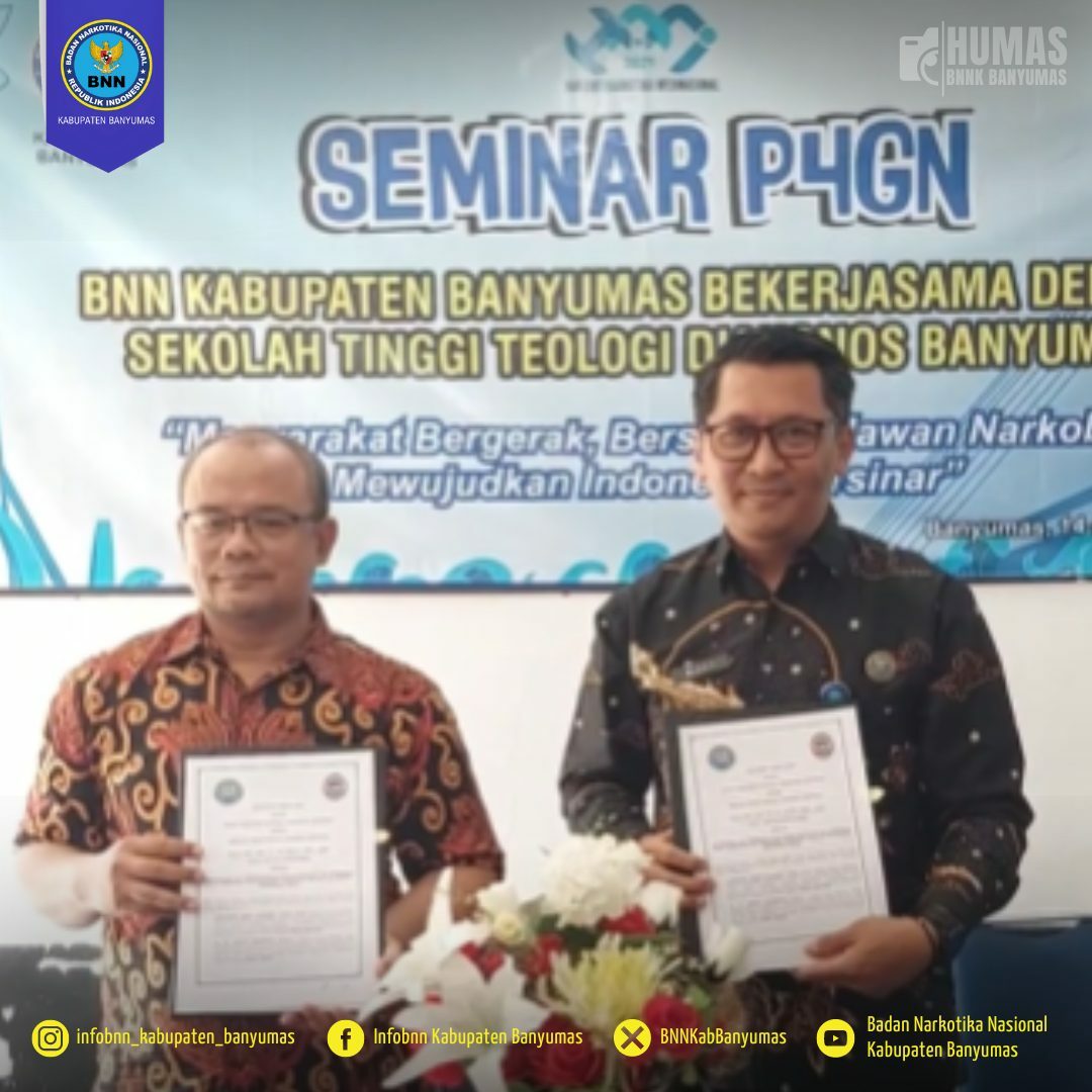 Penandatanganan Perjanjian Kerja Sama Antara BNNK Banyumas dengan STT Diakonos Banyumas Penandatanganan Perjanjian Kerja Sama Antara BNNK Banyumas dengan STT Diakonos Banyumas